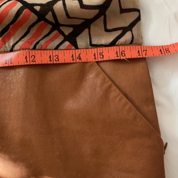 Thakoon Dress Tan Lambskin Leather skirt size 2-4 - Picture 10 of 10